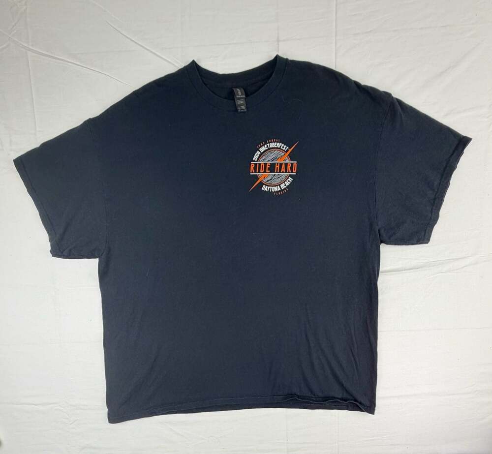 2024 Biketoberfest Ride Hard T-Shirt, 32nd Annual, Daytona Beach, Florida 2XL